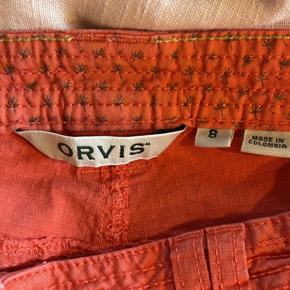 Orvis Orange Athletic hiking pants size 8 - Picture 8 of 9